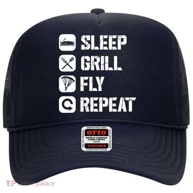 Sleep Grill Fly Repeat Hat