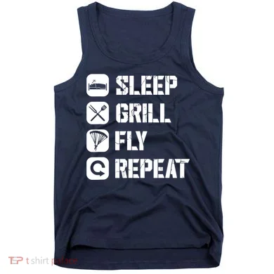 Sleep Grill Fly Repeat Tank Top