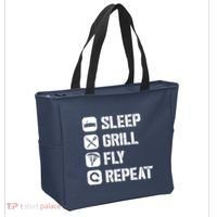 Sleep Grill Fly Repeat Tote Bag thumb 2