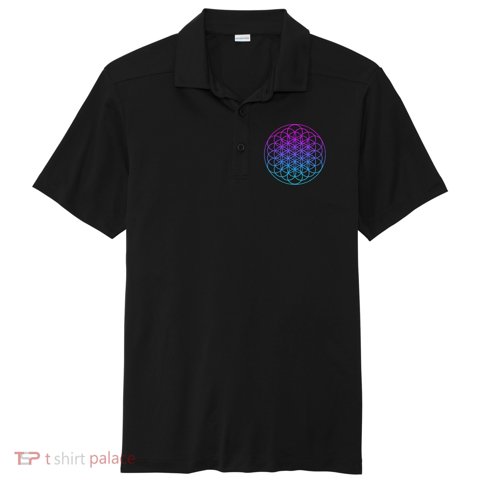 Sacred Geometry Flower Of Life Sport-Tek Posi-UV Pro Polo