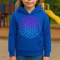 Sacred Geometry Flower Of Life Kids Hoodie thumb 3