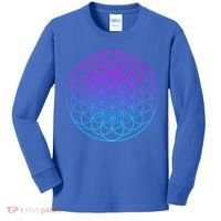 Sacred Geometry Flower Of Life Kids Long Sleeve Shirt thumb 0
