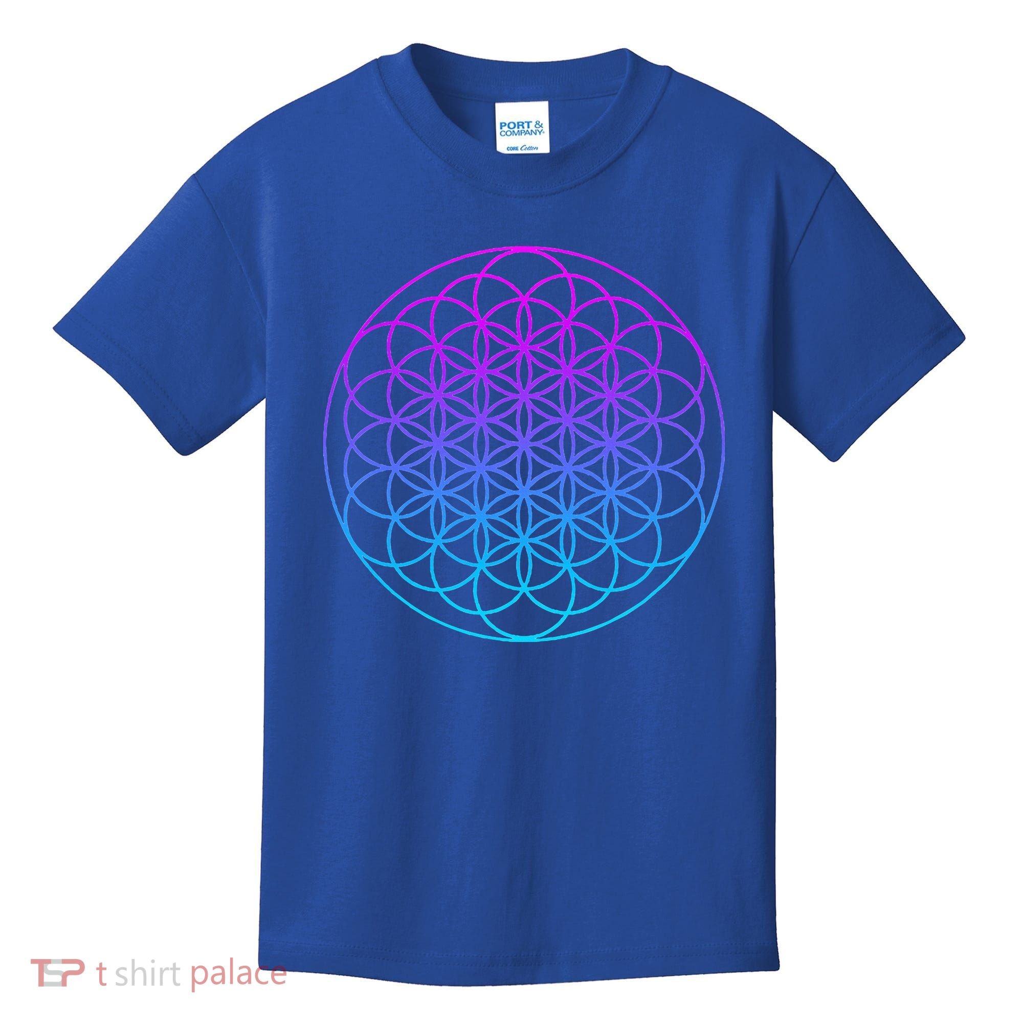 Sacred Geometry Flower Of Life Kids T-Shirt