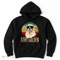 Stay Golden Funny Retro Golden Retriever Dog Breed Lover Hoodie thumb 0