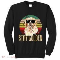 Stay Golden Funny Retro Golden Retriever Dog Breed Lover Sweatshirt thumb 0