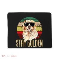 Stay Golden Funny Retro Golden Retriever Dog Breed Lover Mousepad thumb 0