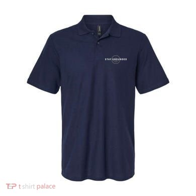 Stay Grounded Funny Electrician Gift Polo