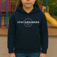 Stay Grounded Funny Electrician Gift Kids Hoodie thumb 3