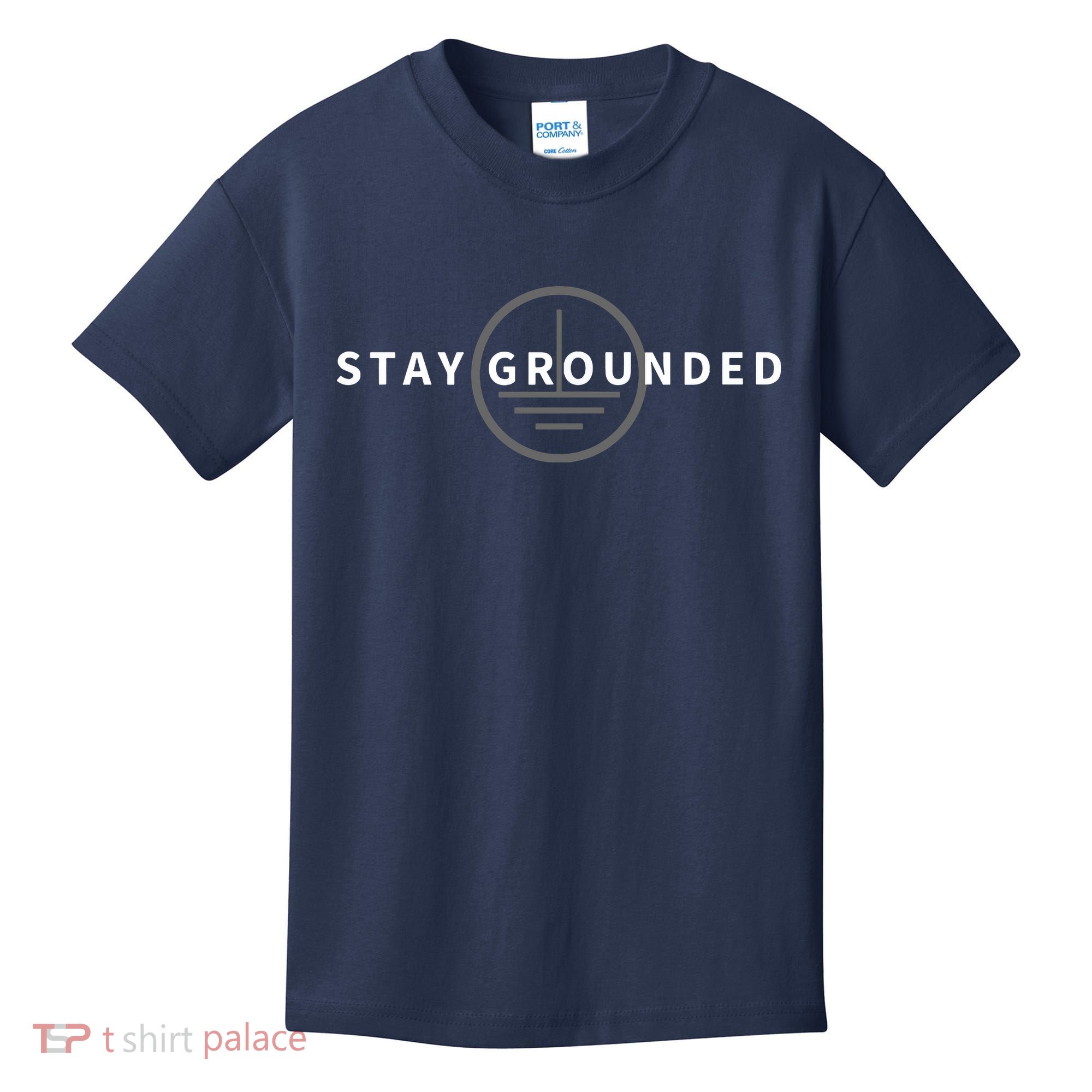 Stay Grounded Funny Electrician Gift Kids T-Shirt