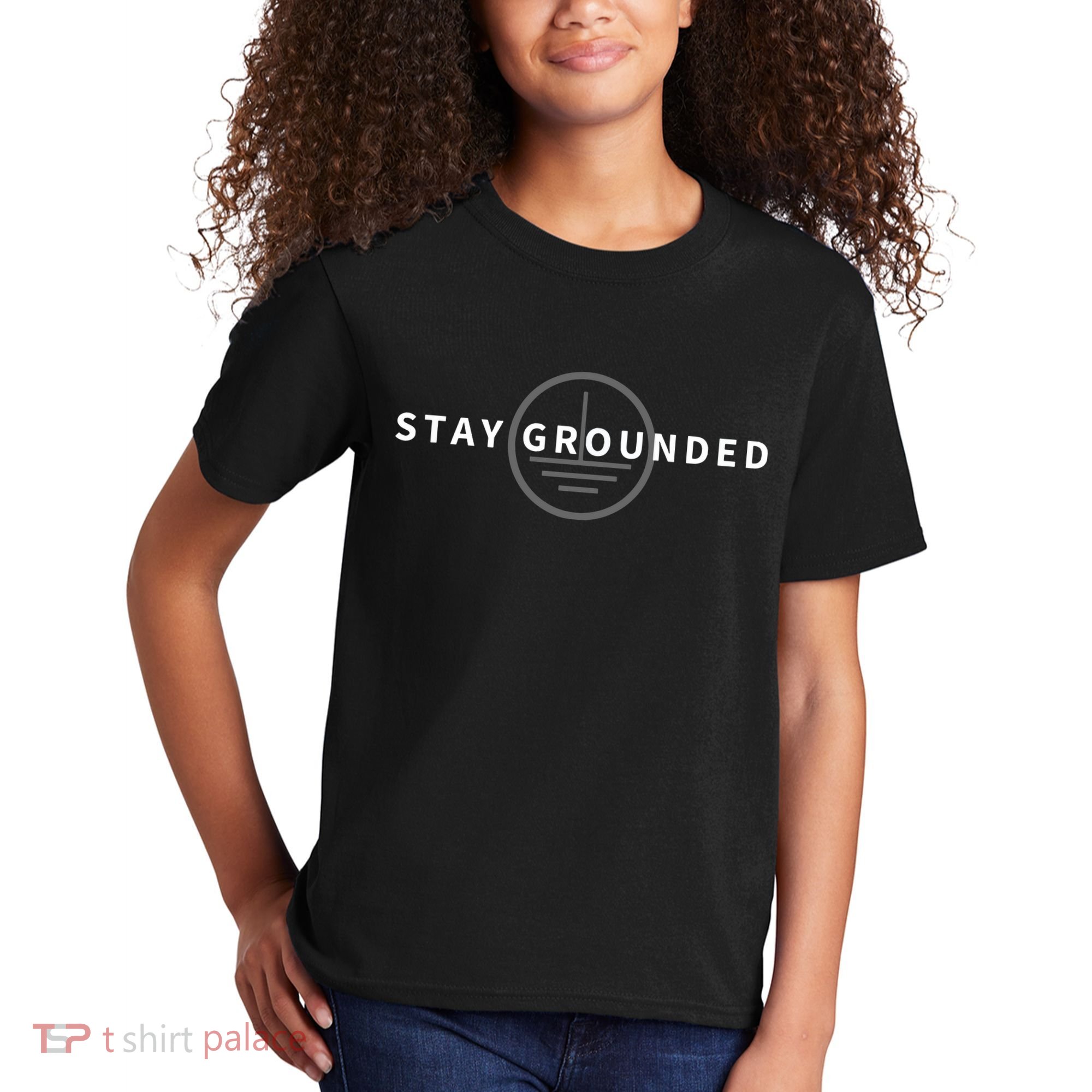 Stay Grounded Funny Electrician Gift Kids T-Shirt