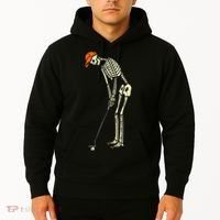 Skeleton Golf Funny Halloween Golfing Sports Golfer Hoodie thumb 2
