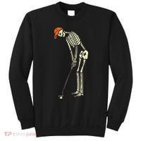 Skeleton Golf Funny Halloween Golfing Sports Golfer Sweatshirt thumb 0