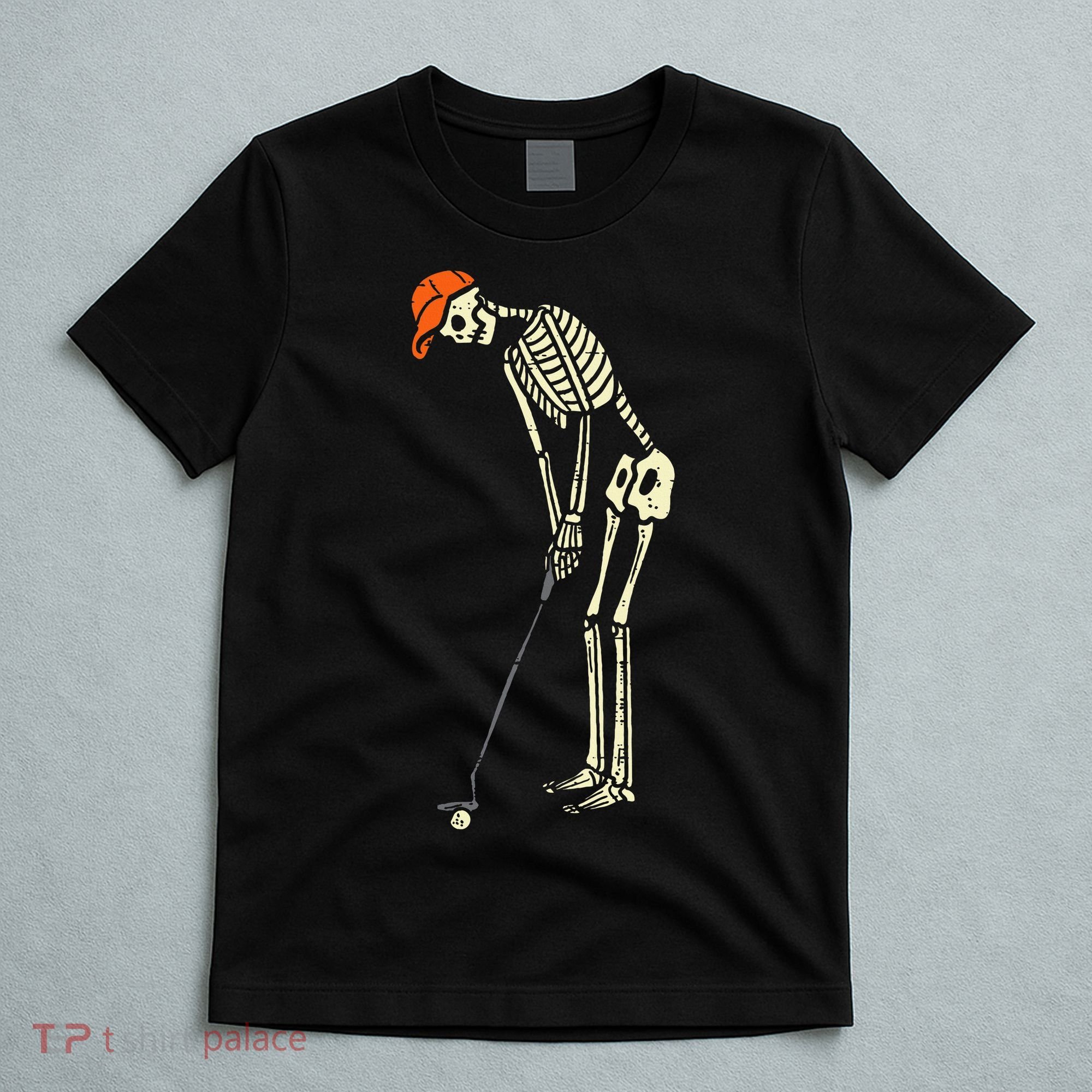 Skeleton Golf Funny Halloween Golfing Sports Golfer T-Shirt