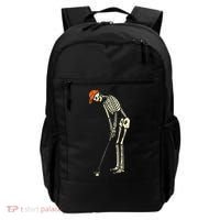 Skeleton Golf Funny Halloween Golfing Sports Golfer Backpack thumb 0