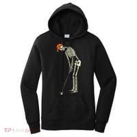 Skeleton Golf Funny Halloween Golfing Sports Golfer Women's Hoodie thumb 0