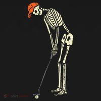 Skeleton Golf Funny Halloween Golfing Sports Golfer Women's Hoodie thumb 2