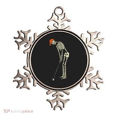 Skeleton Golf Funny Halloween Golfing Sports Golfer Ornament