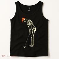 Skeleton Golf Funny Halloween Golfing Sports Golfer Tank Top thumb 2
