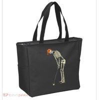 Skeleton Golf Funny Halloween Golfing Sports Golfer Tote Bag thumb 2