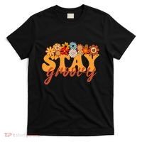 Stay Groovy Flower Power Retro Hippie Vibes T-Shirt thumb 0