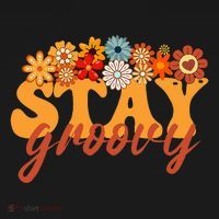 Stay Groovy Flower Power Retro Hippie Vibes T-Shirt thumb 7