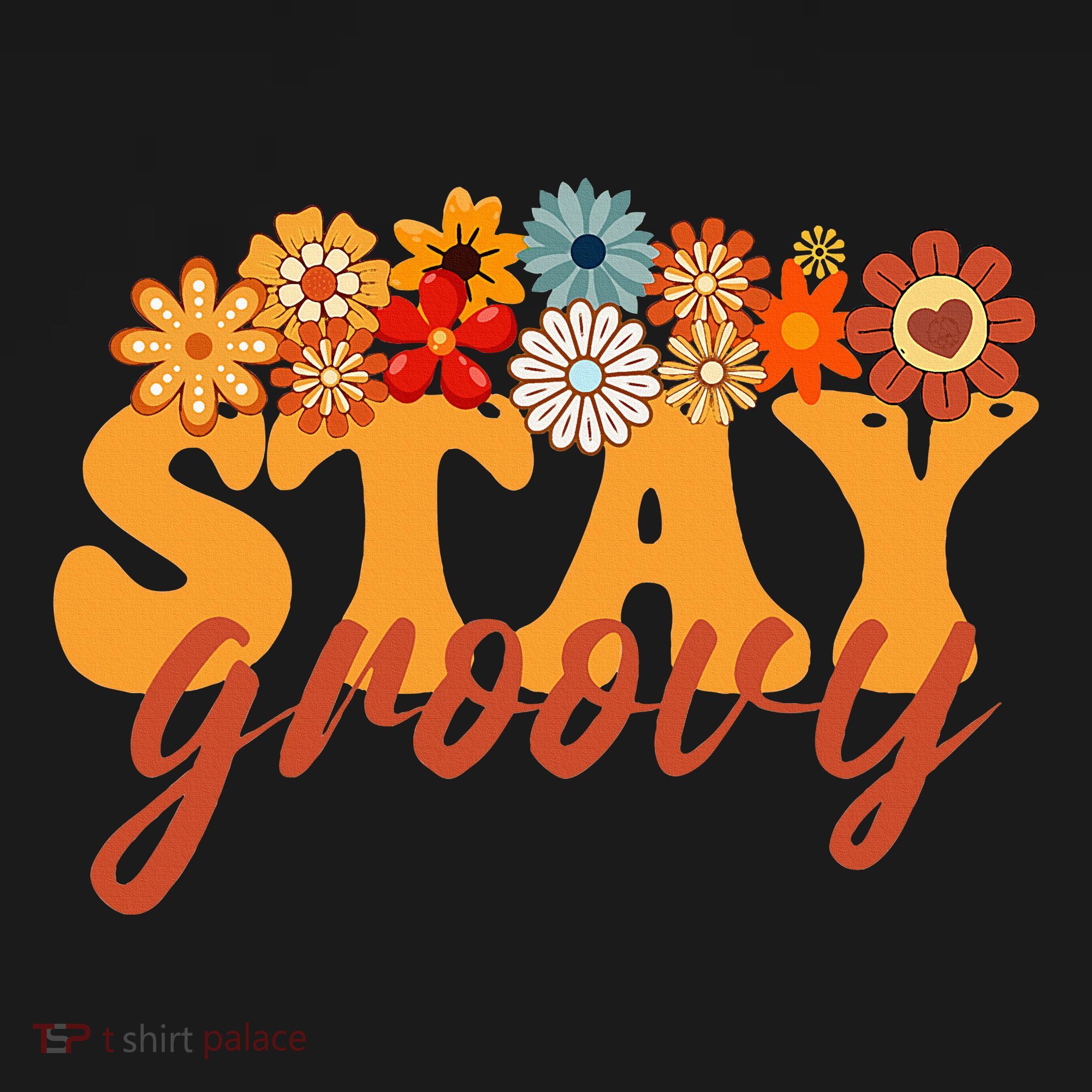 Stay Groovy Flower Power Retro Hippie Vibes Women's Hoodie