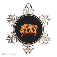 Stay Groovy Flower Power Retro Hippie Vibes Ornament thumb 0