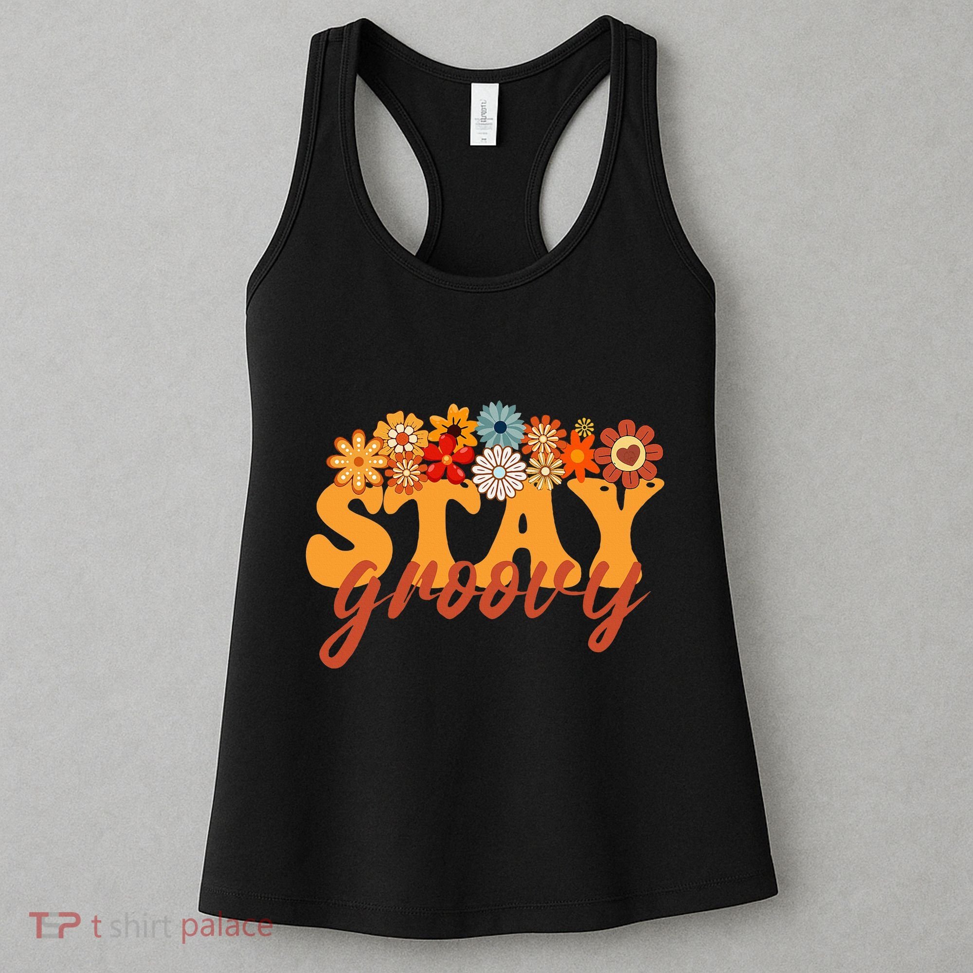 Stay Groovy Flower Power Retro Hippie Vibes Women's Tank Top
