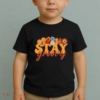 Stay Groovy Flower Power Retro Hippie Vibes Toddler T-Shirt thumb 2