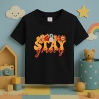 Stay Groovy Flower Power Retro Hippie Vibes Toddler T-Shirt thumb 3