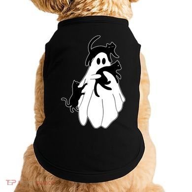 Spooky Ghost Funny Cat Lover Doggie Tank