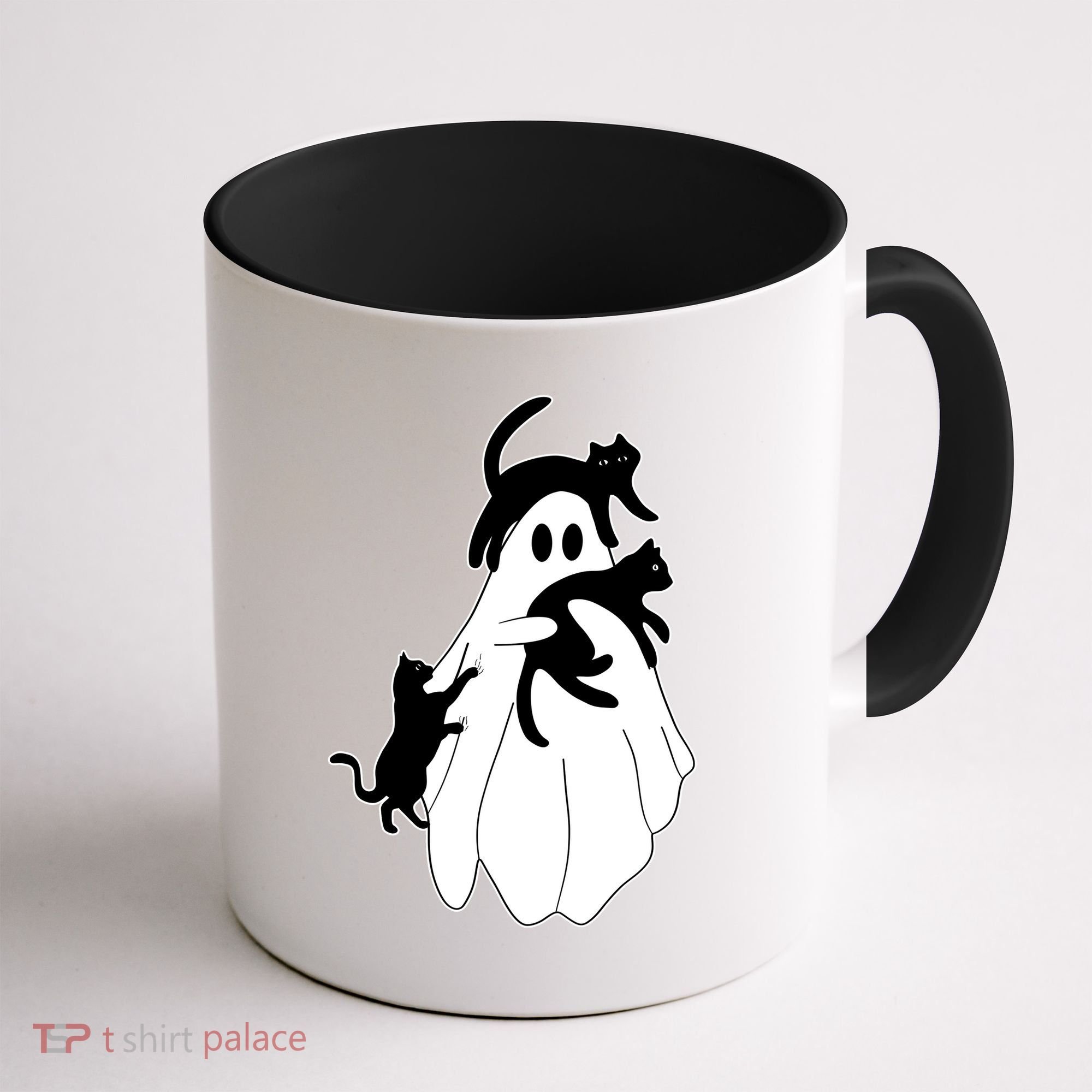 Spooky Ghost Funny Cat Lover Coffee Mug