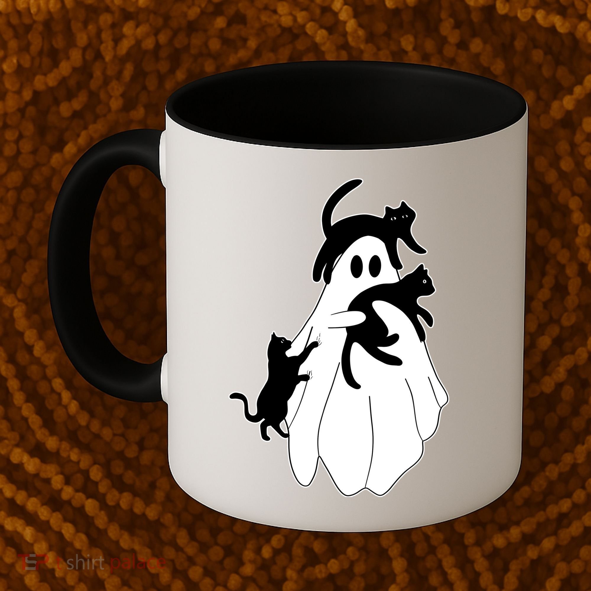 Spooky Ghost Funny Cat Lover Coffee Mug