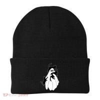 Spooky Ghost Funny Cat Lover Beanie thumb 0