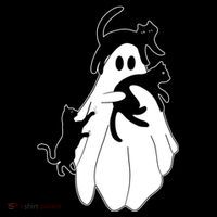 Spooky Ghost Funny Cat Lover Visor thumb 3
