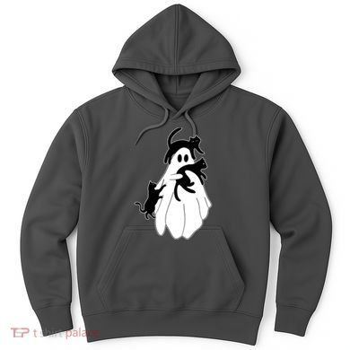 Spooky Ghost Funny Cat Lover Hoodie