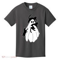 Spooky Ghost Funny Cat Lover Kids T-Shirt thumb 0