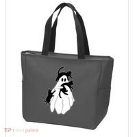 Spooky Ghost Funny Cat Lover Tote Bag thumb 3