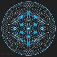 Sacred Geometry Flower Of Life With Kabbalah Beanie thumb 2