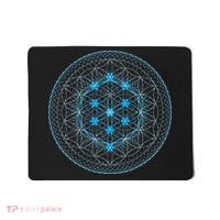 Sacred Geometry Flower Of Life With Kabbalah Mousepad thumb 0
