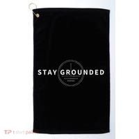 Stay Grounded Funny Electrician Gift Golf Towel thumb 0