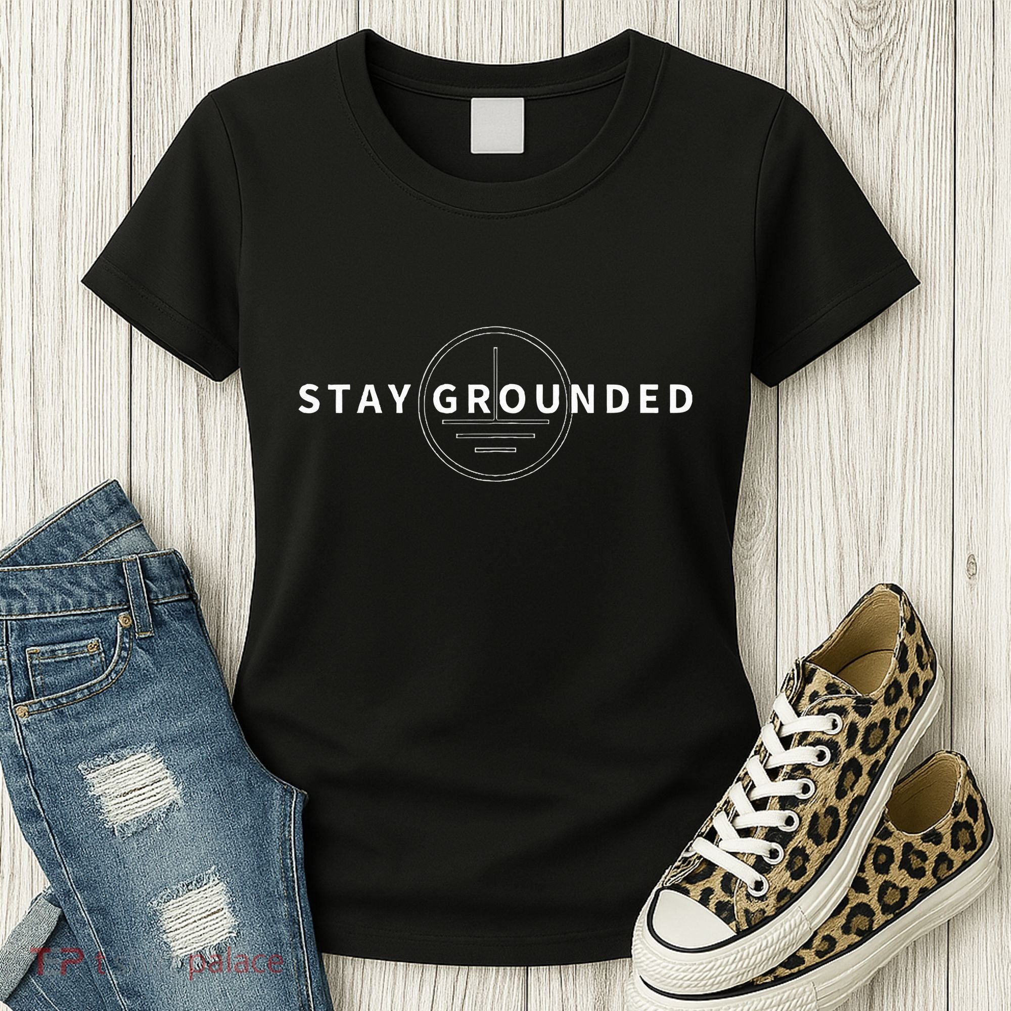 Stay Grounded Funny Electrician Gift Women's T-Shirt