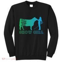 Show Girl Fun Livestock Cattle Showing Sweatshirt thumb 0