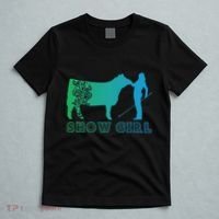 Show Girl Fun Livestock Cattle Showing T-Shirt thumb 5