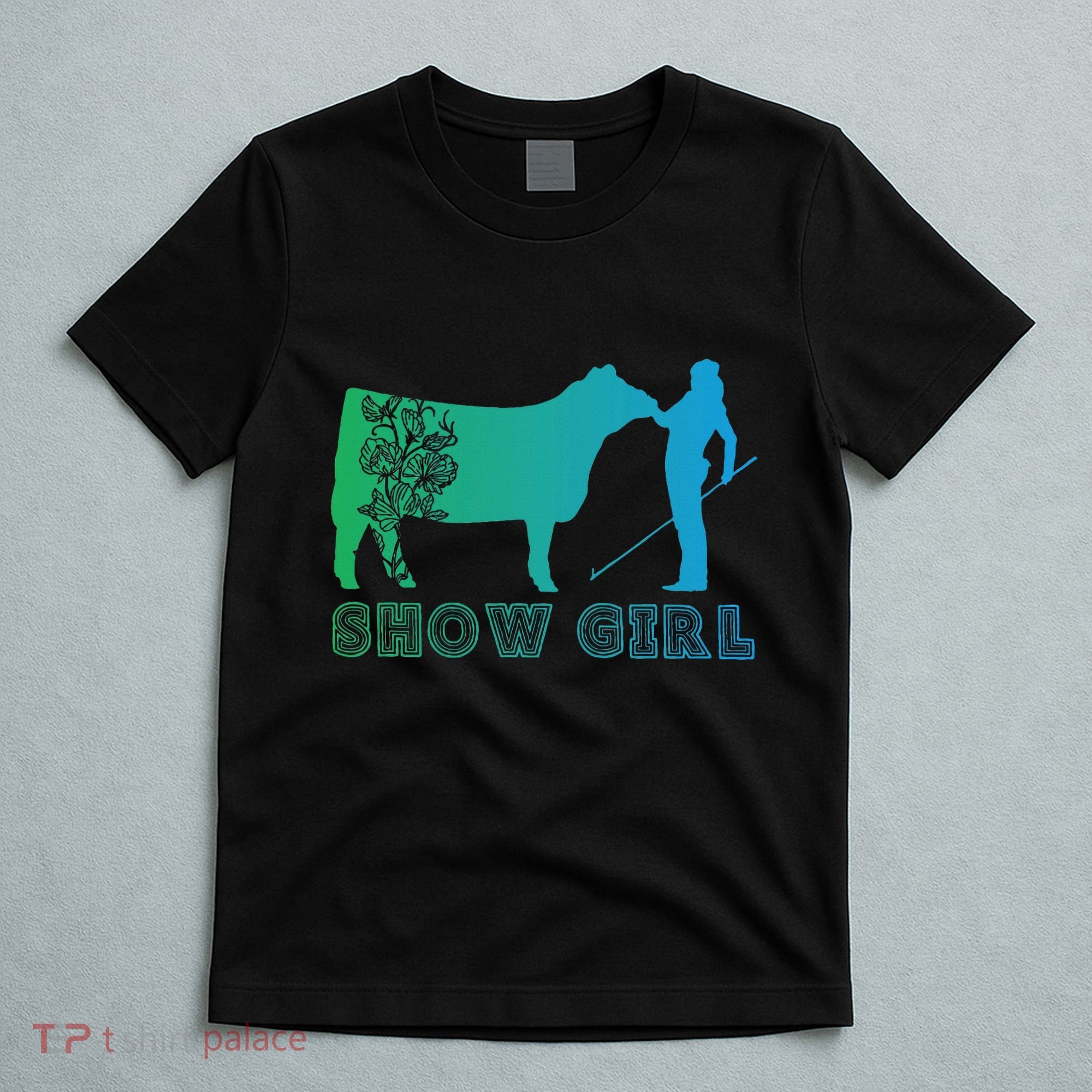 Show Girl Fun Livestock Cattle Showing T-Shirt