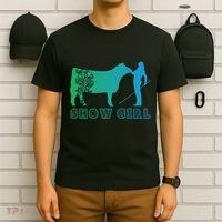 Show Girl Fun Livestock Cattle Showing T-Shirt thumb 6