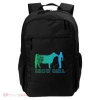 Show Girl Fun Livestock Cattle Showing Backpack thumb 0
