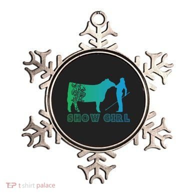 Show Girl Fun Livestock Cattle Showing Ornament