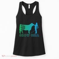 Show Girl Fun Livestock Cattle Showing Women's Tank Top thumb 0