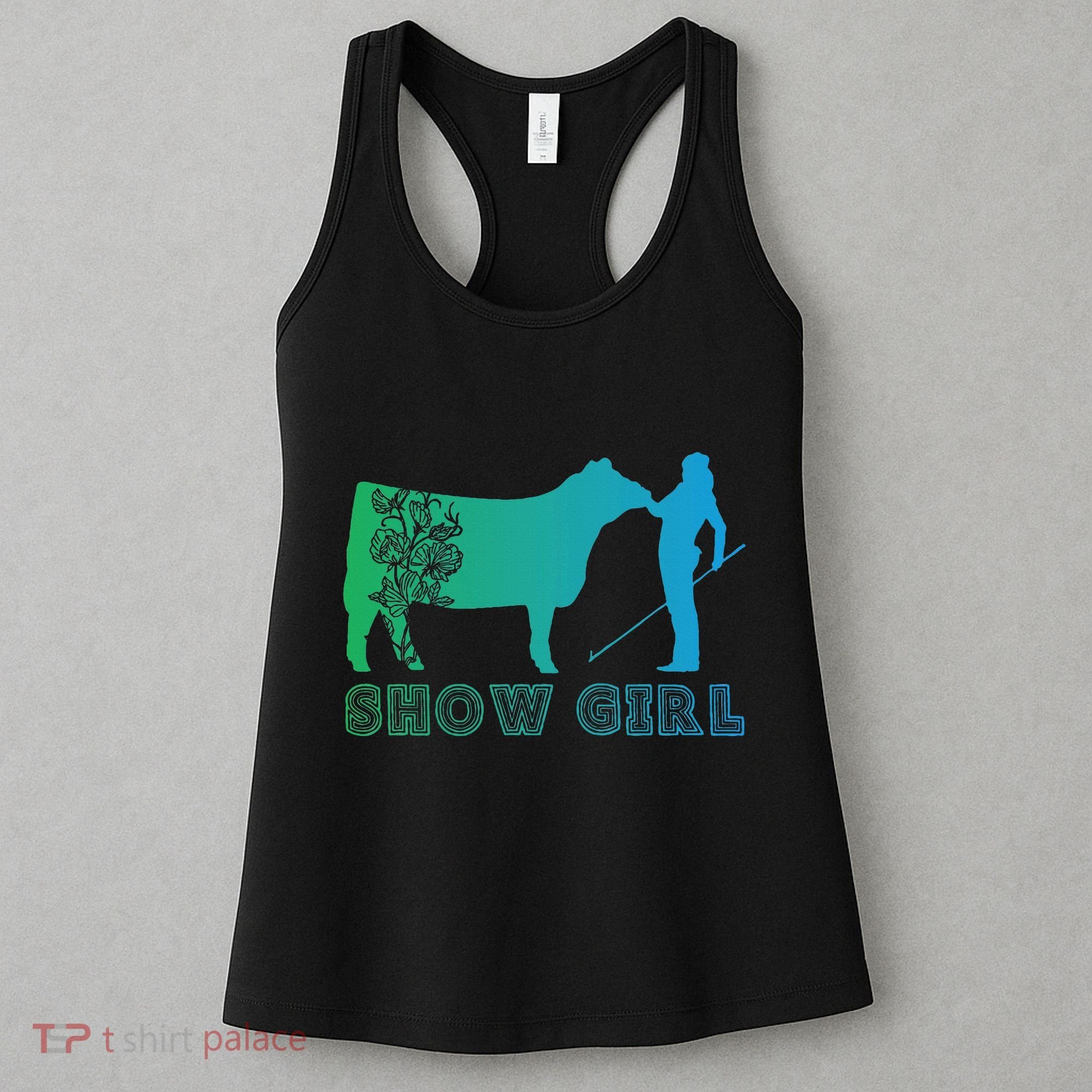 Show Girl Fun Livestock Cattle Showing Women's Tank Top